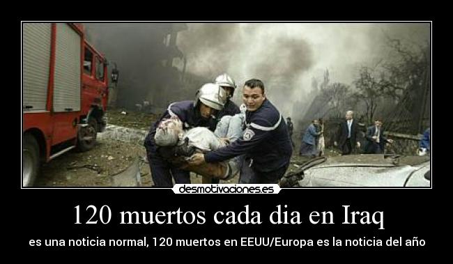 120 muertos cada dia en Iraq - 