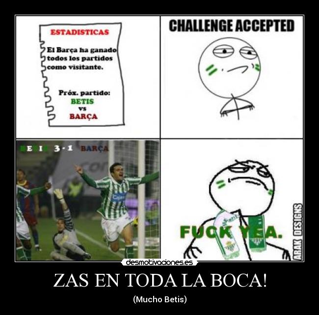 ZAS EN TODA LA BOCA! -