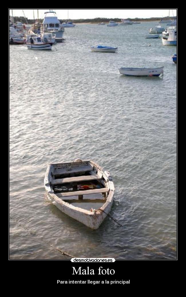 Mala foto - Para intentar llegar a la principal