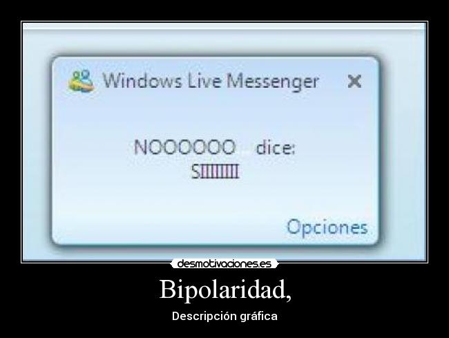 Bipolaridad, - Descripción gráfica
