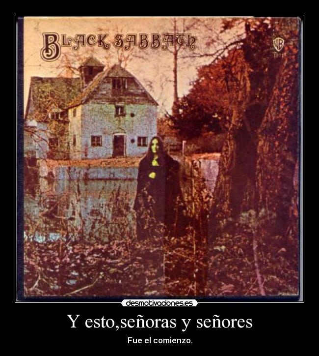 carteles black sabbath comienzo heavy metal desmotivaciones