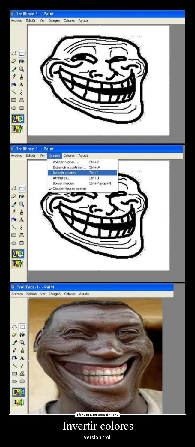 carteles invertir colores version troll desmotivaciones
