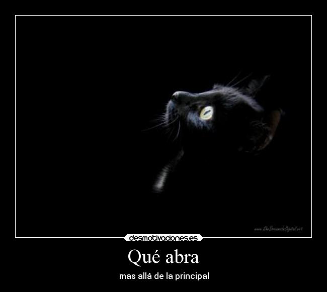 Qué abra - mas allá de la principal