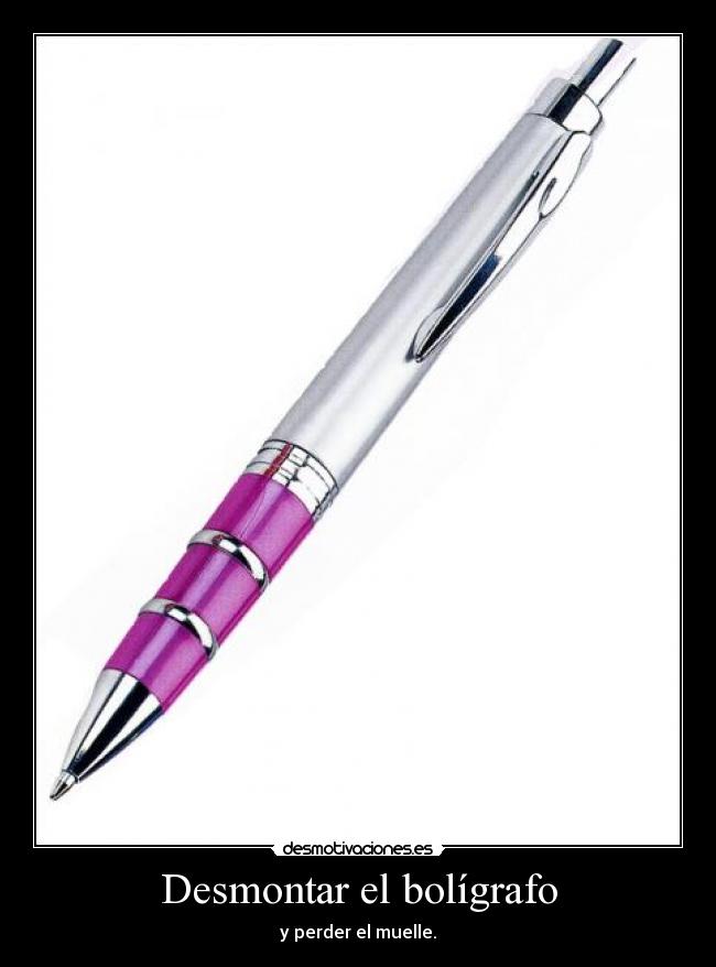 Desmontar el bolígrafo -