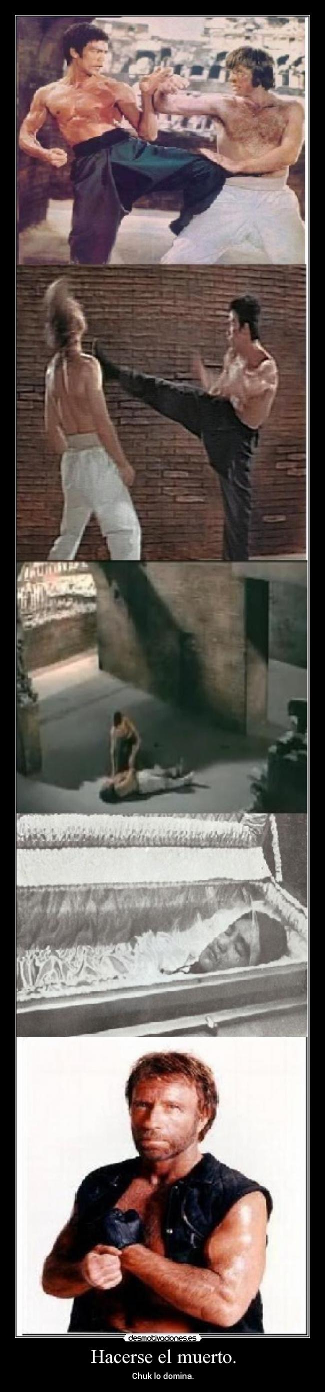 Hacerse el muerto. -