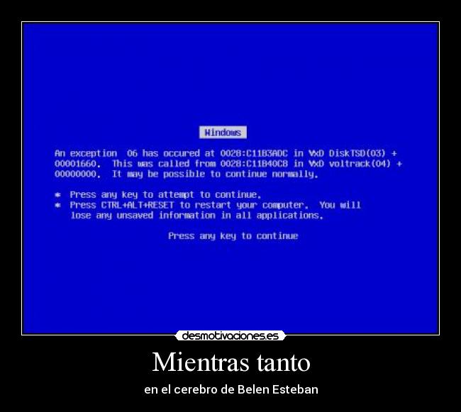 Mientras tanto - en el cerebro de Belen Esteban