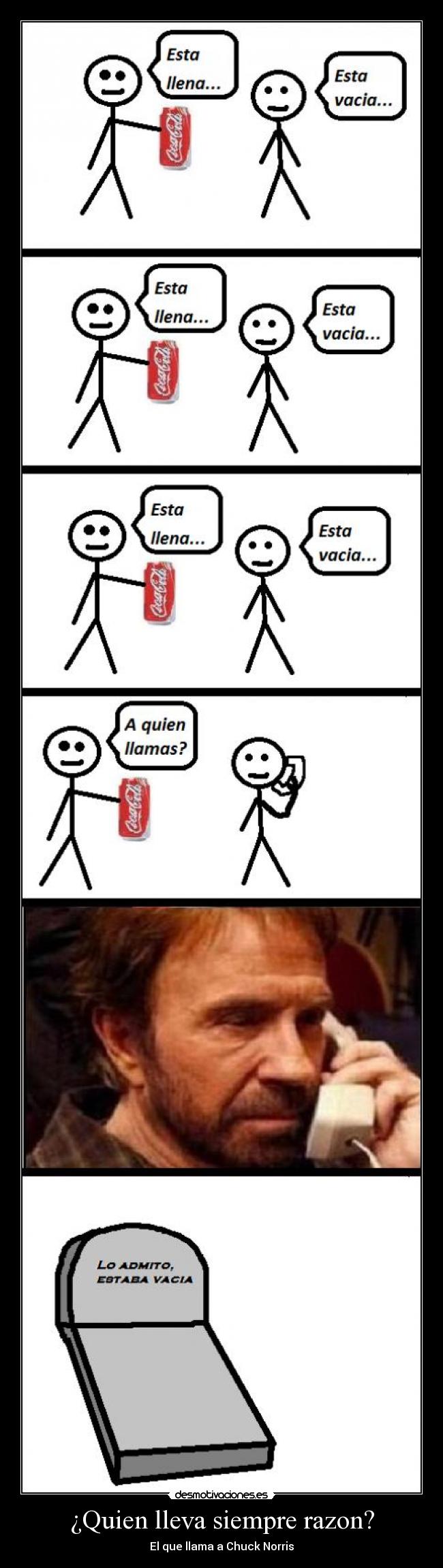 carteles chuck siempre lleva razon desmotivaciones