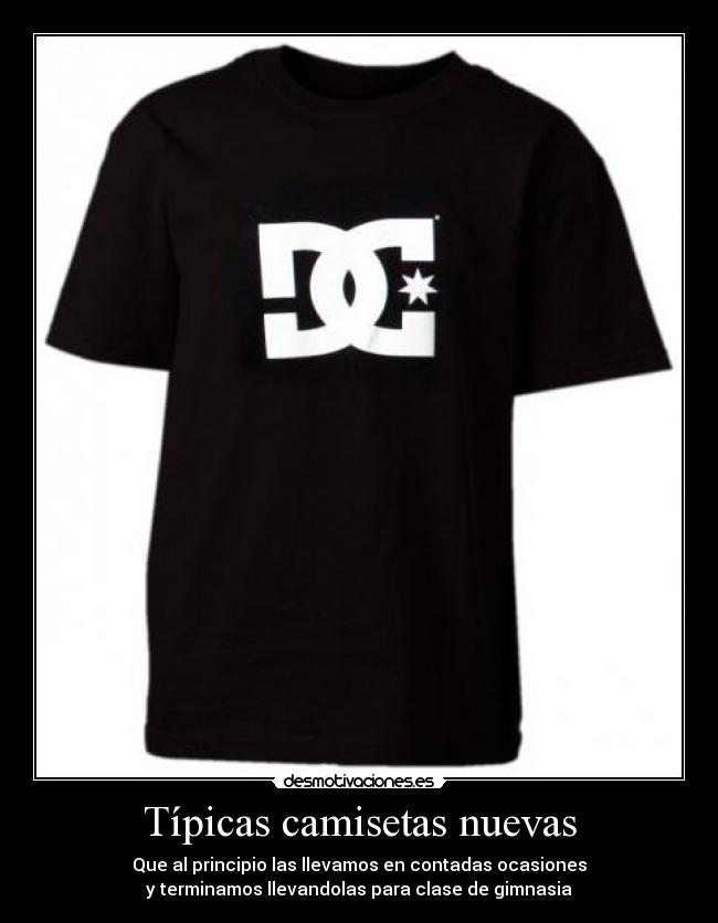 Típicas camisetas nuevas -
