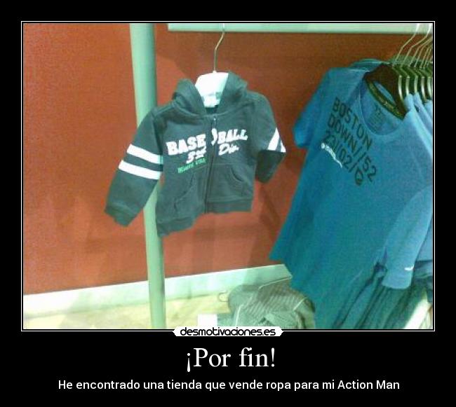 ¡Por fin! - He encontrado una tienda que vende ropa para mi Action Man