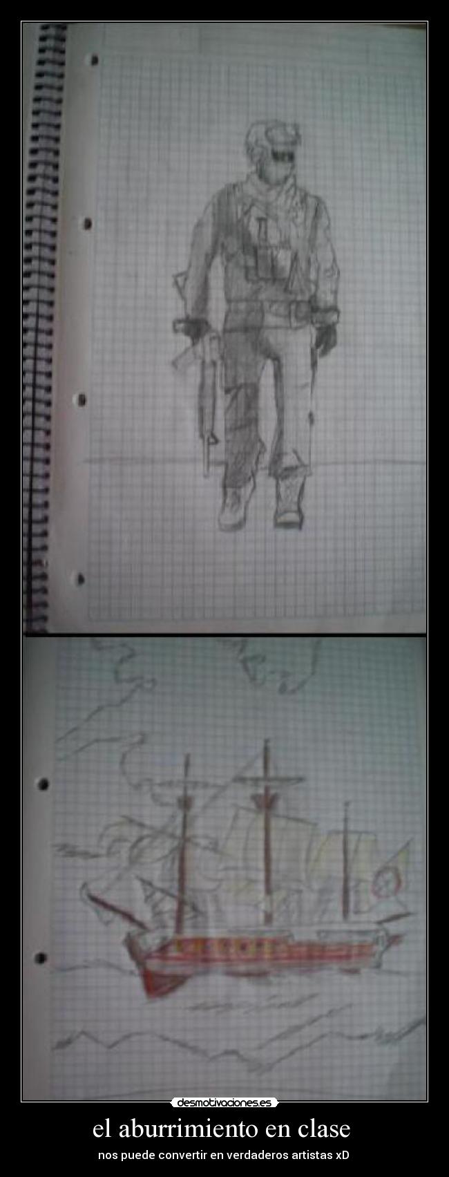 el aburrimiento en clase -
