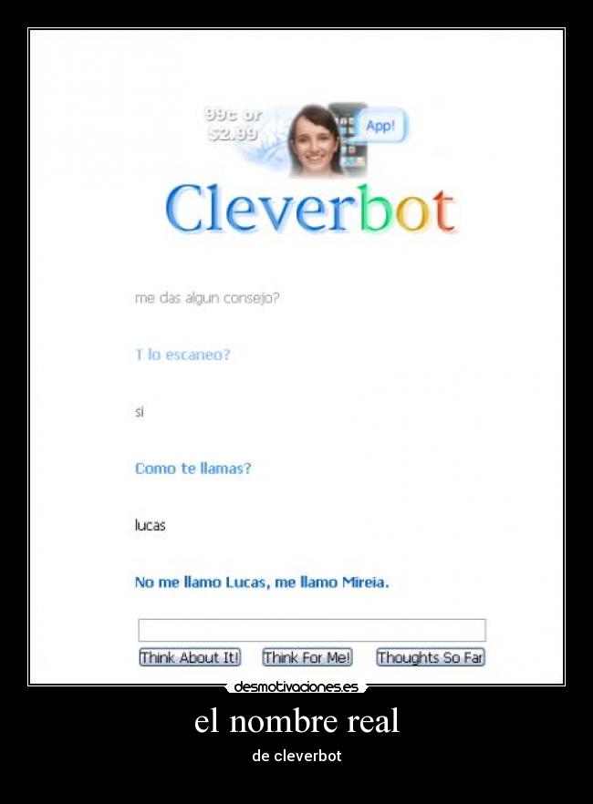 el nombre real - de cleverbot
