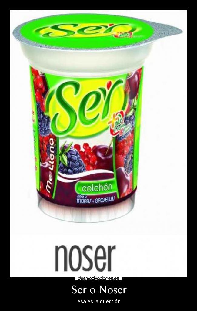 Ser o Noser - esa es la cuestión