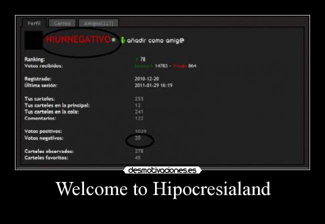 Welcome to Hipocresialand -