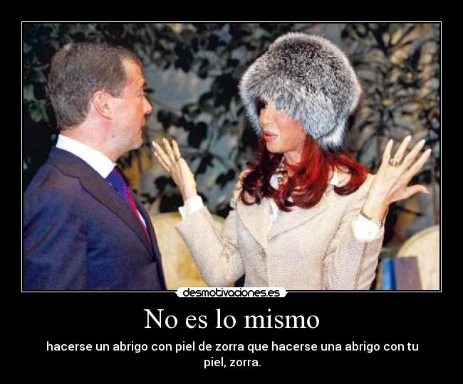 No es lo mismo - 