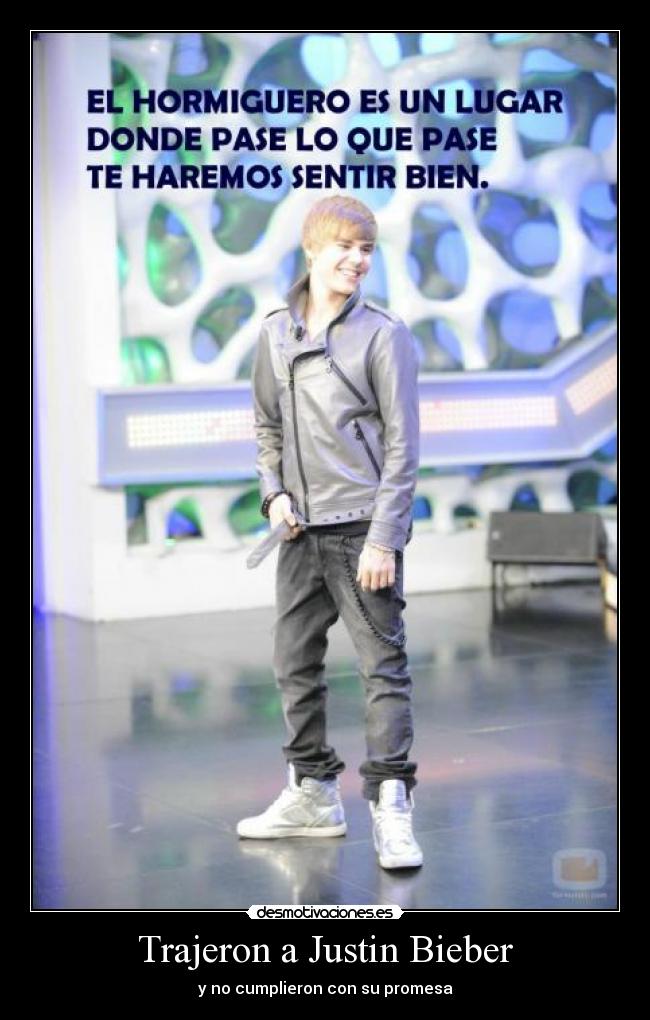 Trajeron a Justin Bieber -