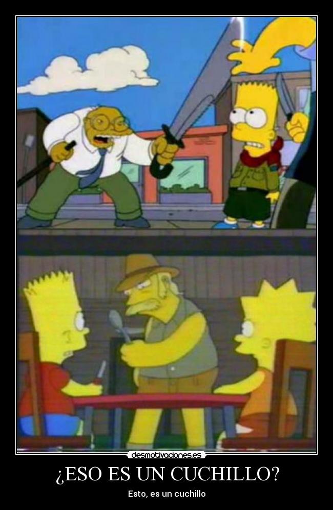 Imágenes y Carteles de CUCHILLO Pag. 28 Desmotivaciones