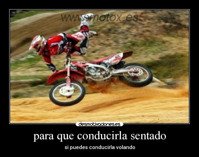 para que conducirla sentado - si puedes conducirla volando