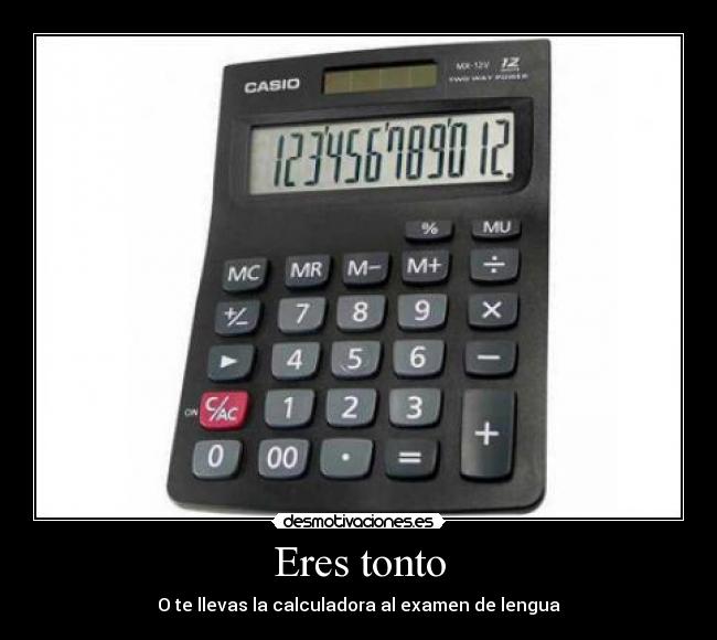 Eres tonto -