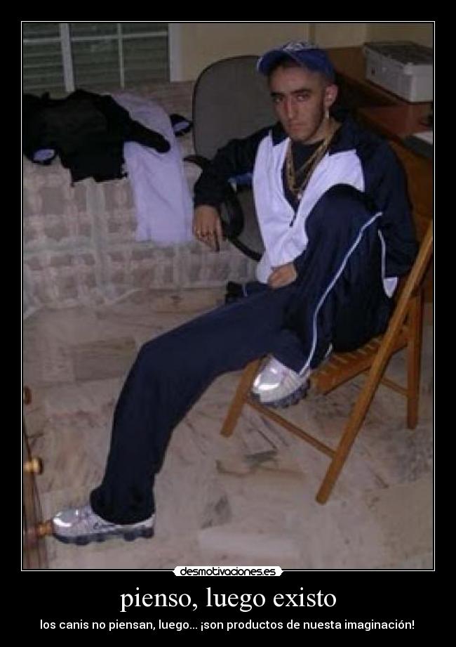 pienso, luego existo - los canis no piensan, luego... ¡son productos de nuesta imaginación!