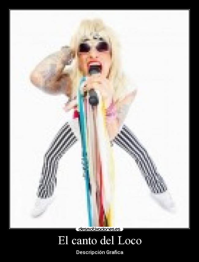 El canto del Loco - Descripción Grafica