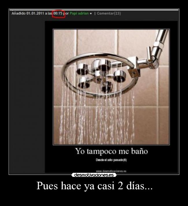 Pues hace ya casi 2 días... -