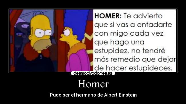 Homer - Pudo ser el hermano de Albert Einstein