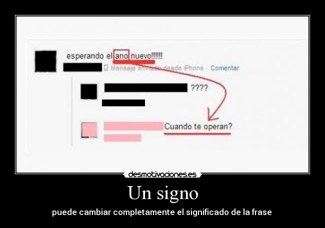 Un signo -