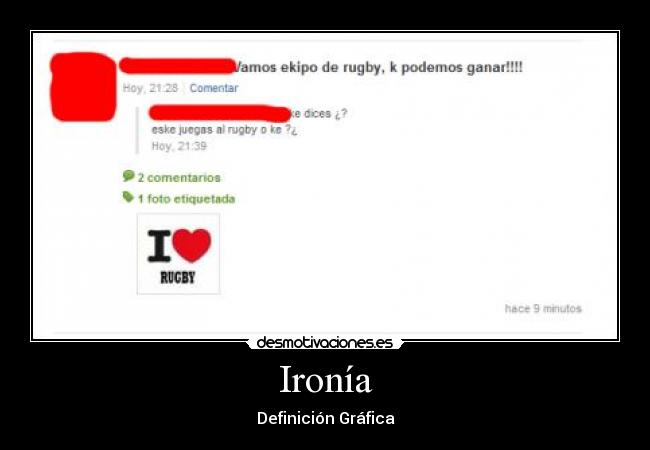 Ironía - Definición Gráfica