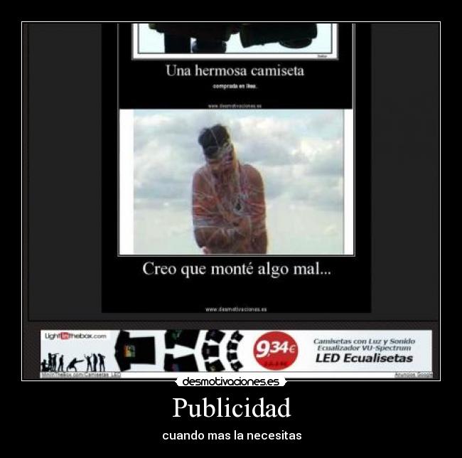 Publicidad - cuando mas la necesitas