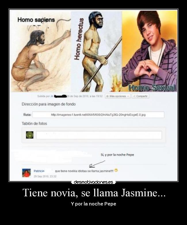 Tiene novia, se llama Jasmine... - Y por la noche Pepe