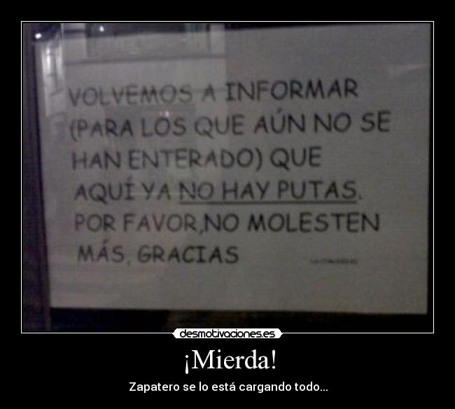 ¡Mierda! -
