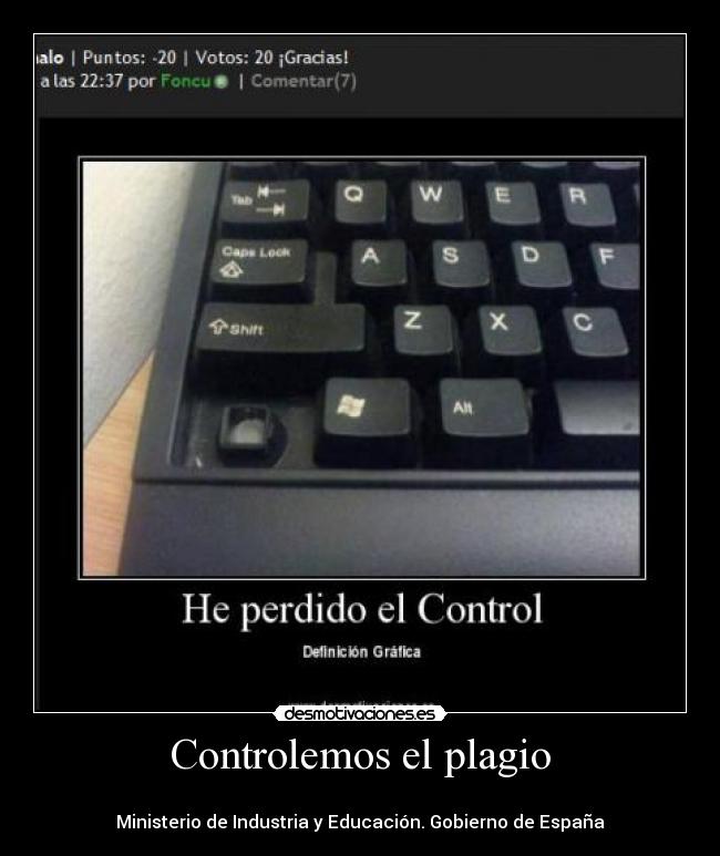 Controlemos el plagio -