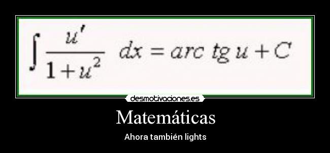Matemáticas - Ahora también lights