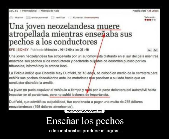 Enseñar los pechos - 