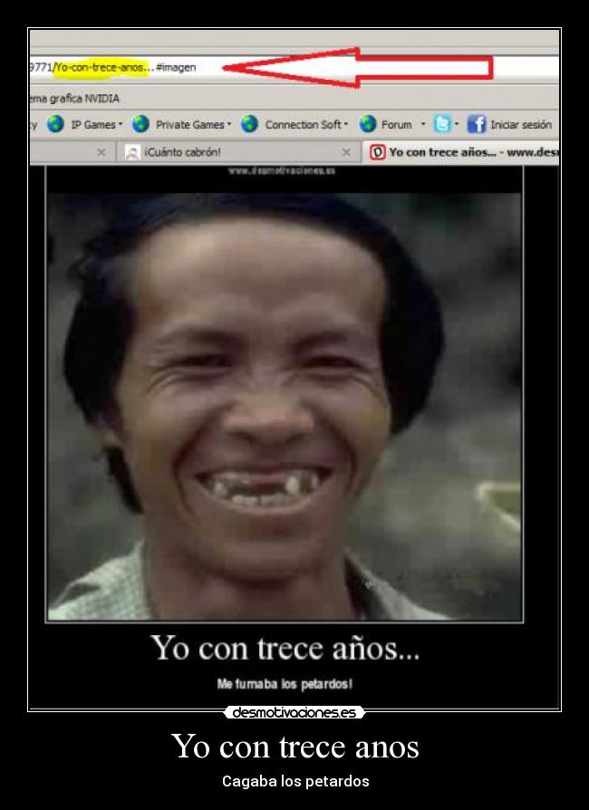 Yo con trece anos - Cagaba los petardos