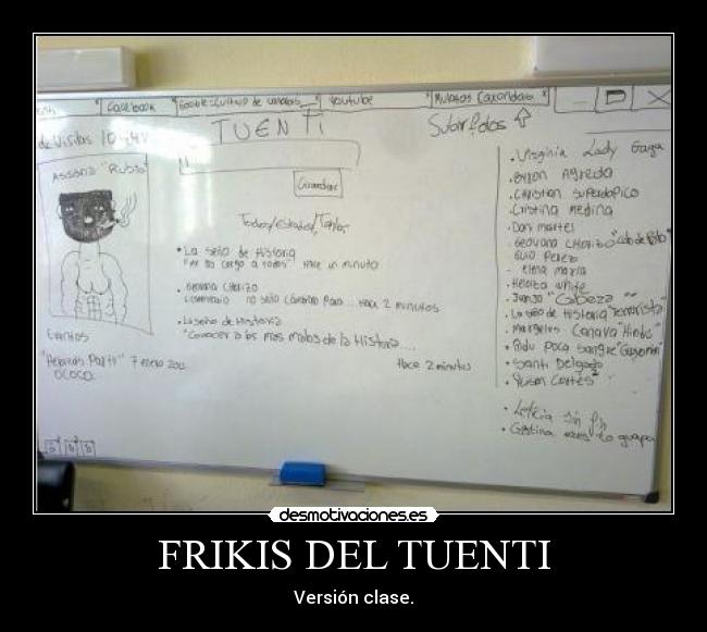 carteles tuenti frikis del tuenti desmotivaciones