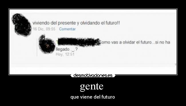 gente - que viene del futuro