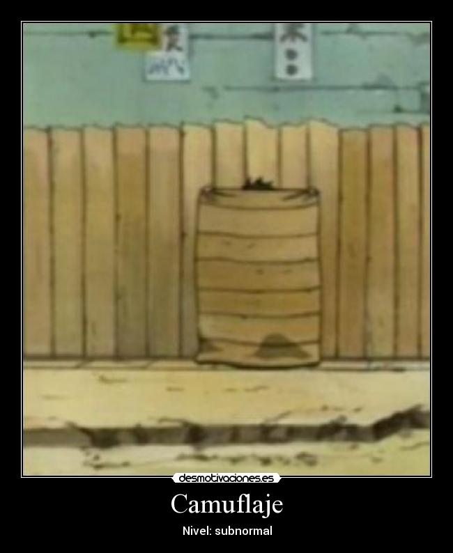 Camuflaje - Nivel: subnormal