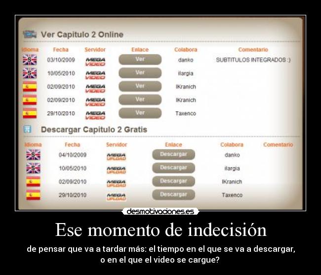 Ese momento de indecisión - 