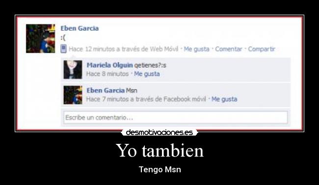 Yo tambien - Tengo Msn