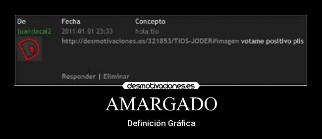 AMARGADO - Definición Gráfica
