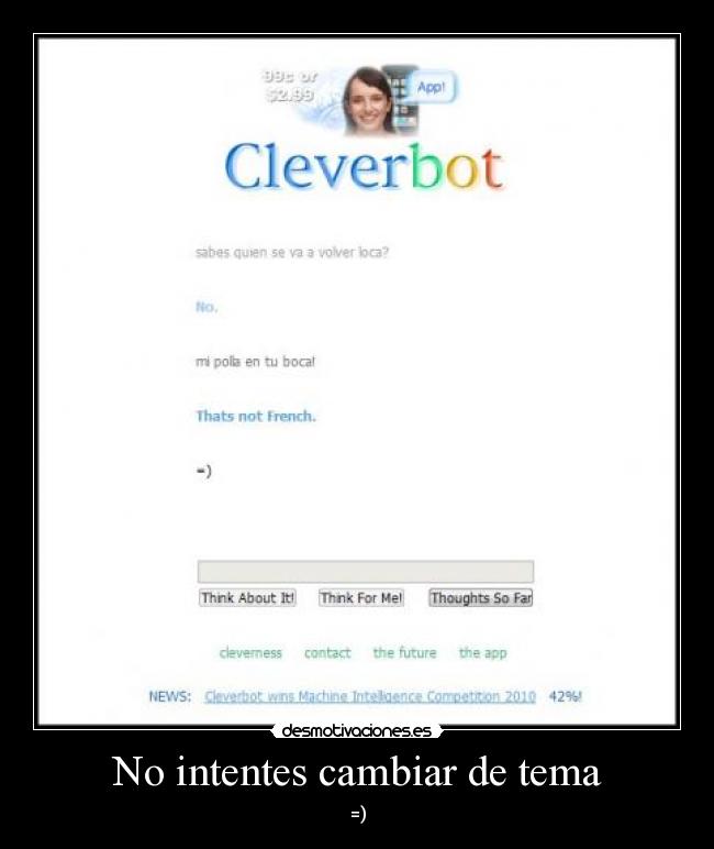 carteles cleverbot desmotivaciones