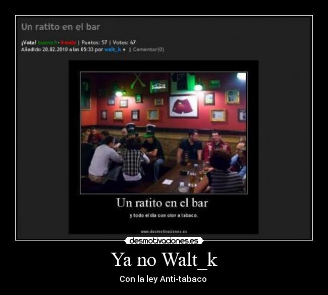 carteles ley anti-tabaco desmotivaciones