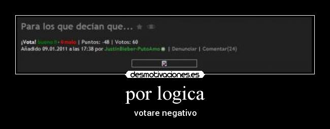 por logica - votare negativo