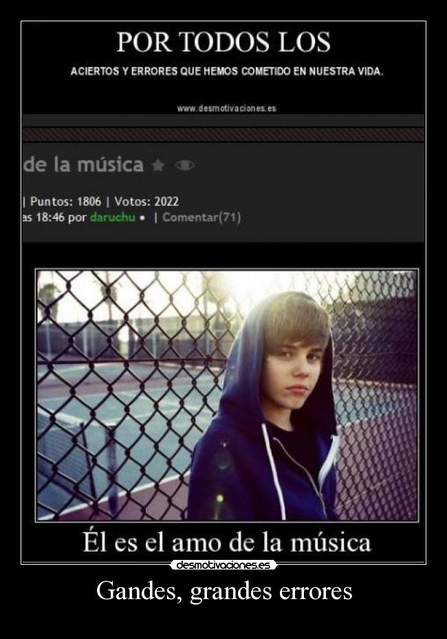 Gandes, grandes errores -