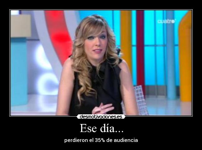 Ese día... - perdieron el 35% de audiencia