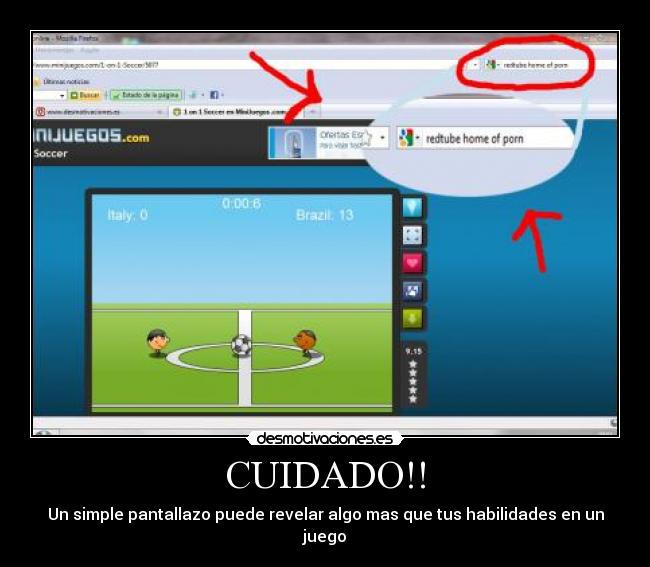 CUIDADO!! - Un simple pantallazo puede revelar algo mas que tus habilidades en un juego