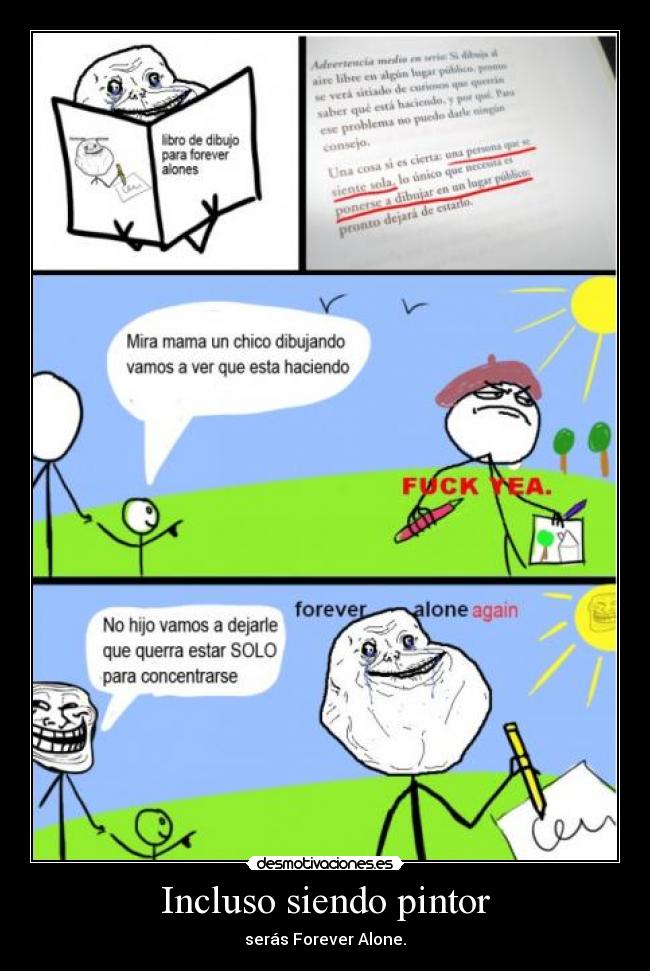 carteles forever alone lobotomico desmotivaciones