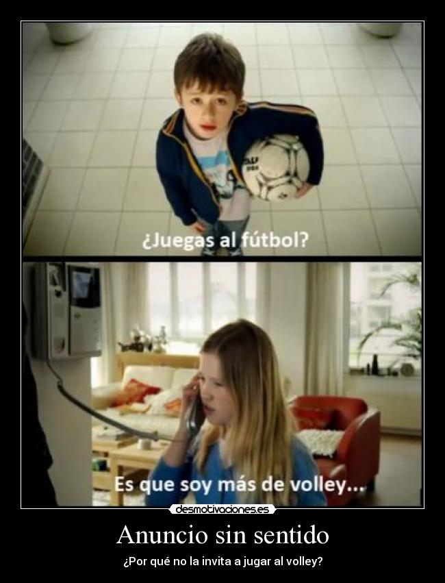 Anuncio sin sentido -