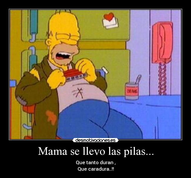 Mama se llevo las pilas... -